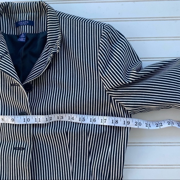 Chaps Striped blazer jacket Size 10 - Picture 5 of 10